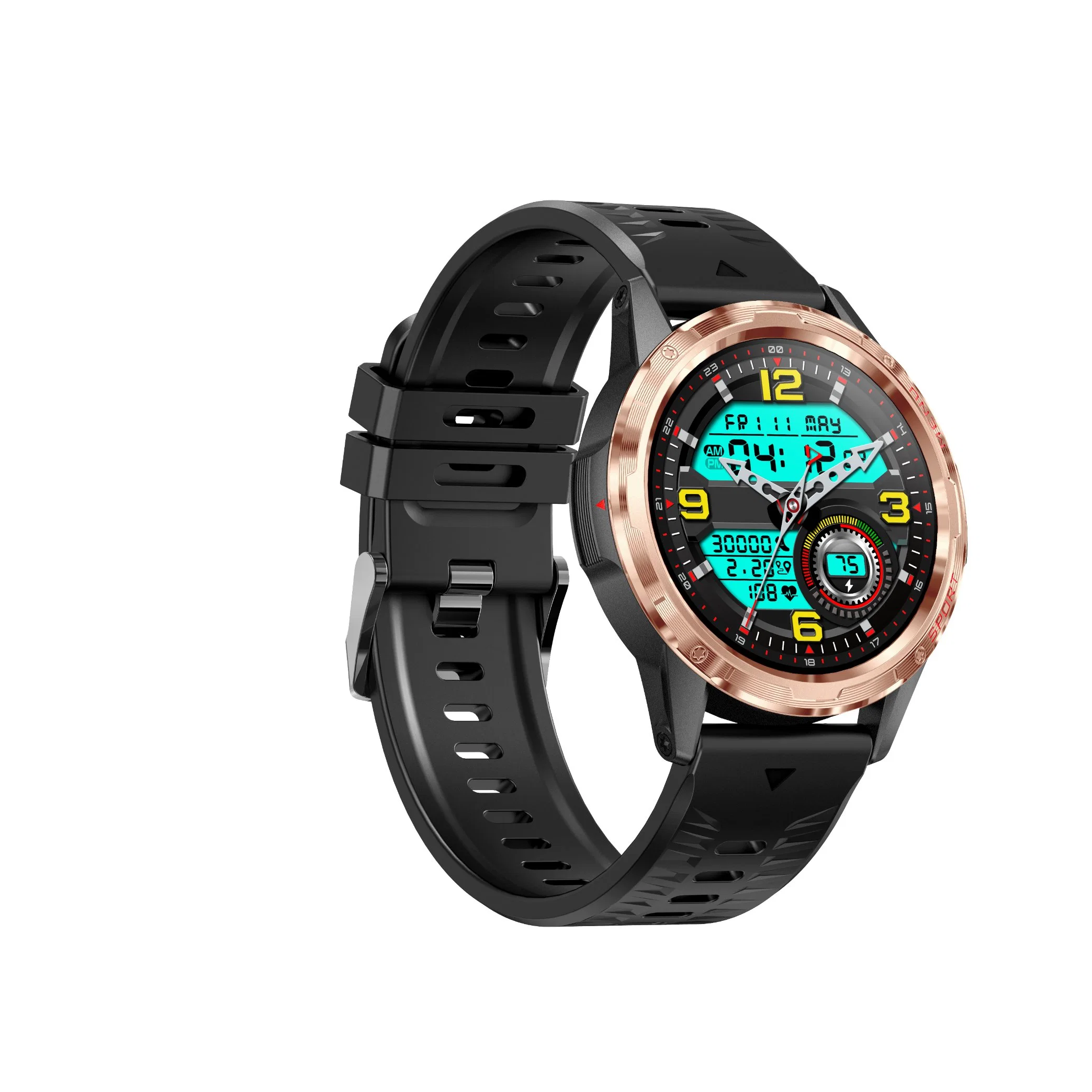 Fashion Style d'affaires haut de gamme Bt appel Smart Montre sport avec taux de coeur en santé Moniteur de pression sanguine H500