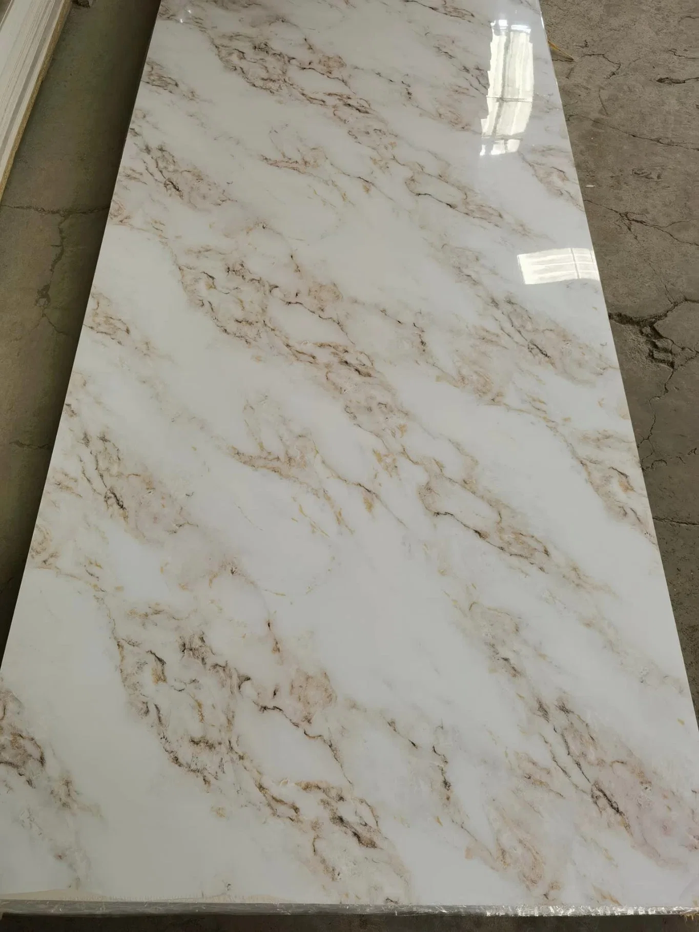 High Glossy Matte UV Board Decorative Wall Panel PVC Marble Sheet