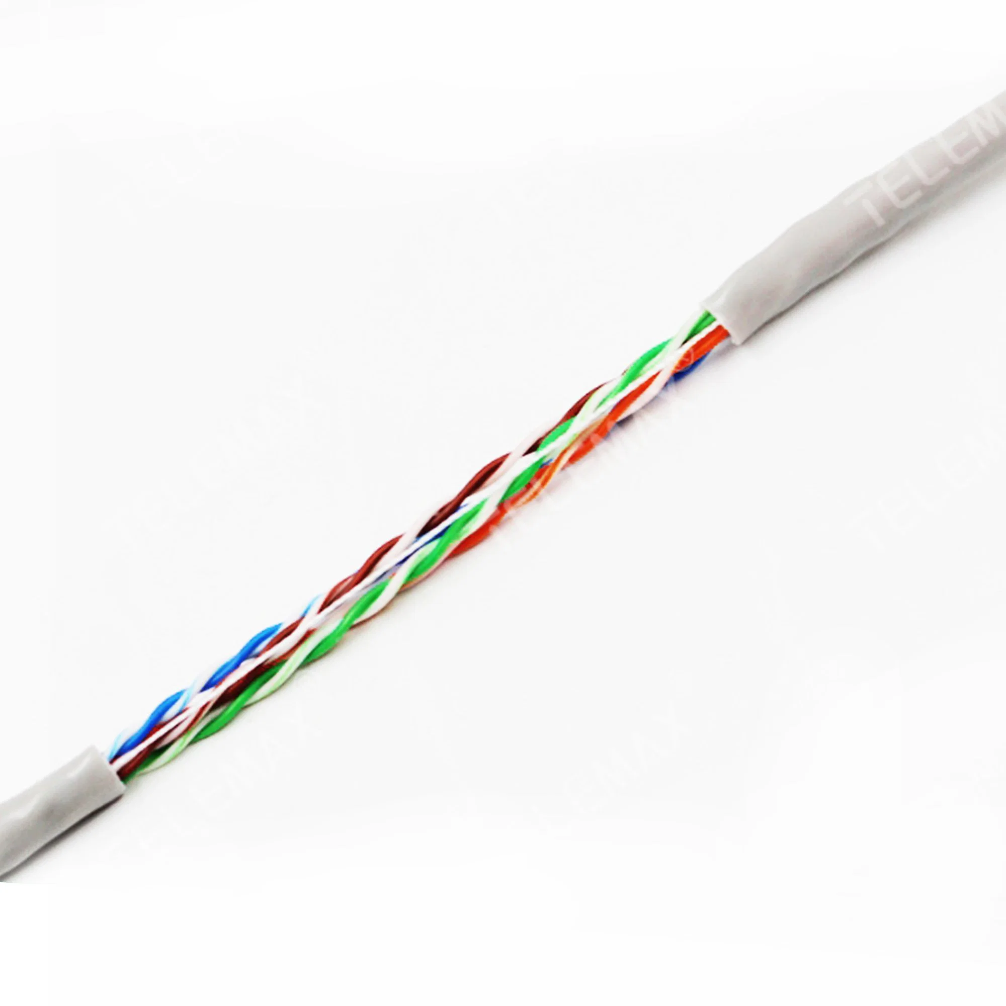 CAT6un cable LAN cable UTP de cobre desnudo 23AWG Chaqueta LSZH prueba Fluke Cable de red.