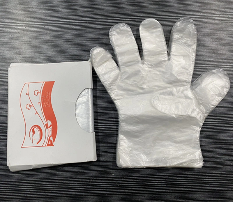 Food Grade PE Waterproof Plastic Disposable Hand Gloves for Restaurant