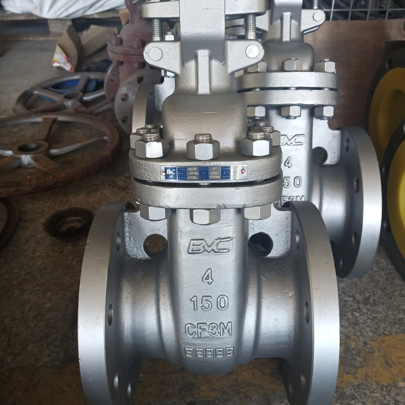 Cast Stainless Steel Gate Valve A351 CF8m SS316 300lb with Bolted Bonnet Design