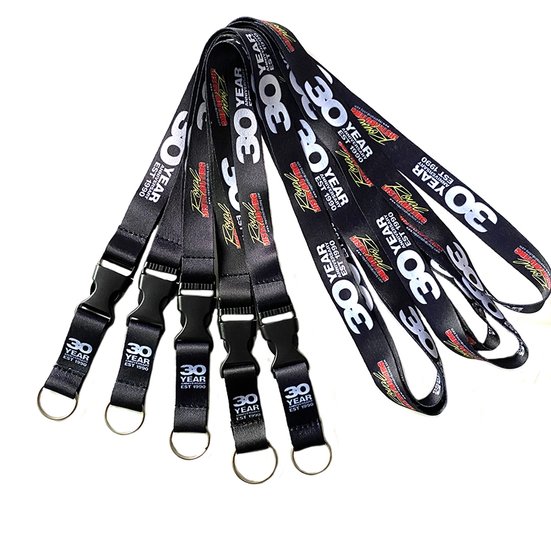 Hot Selling Printing Cool Designs Sports Polyester Custom Lanyard with Heat Transfer Logo