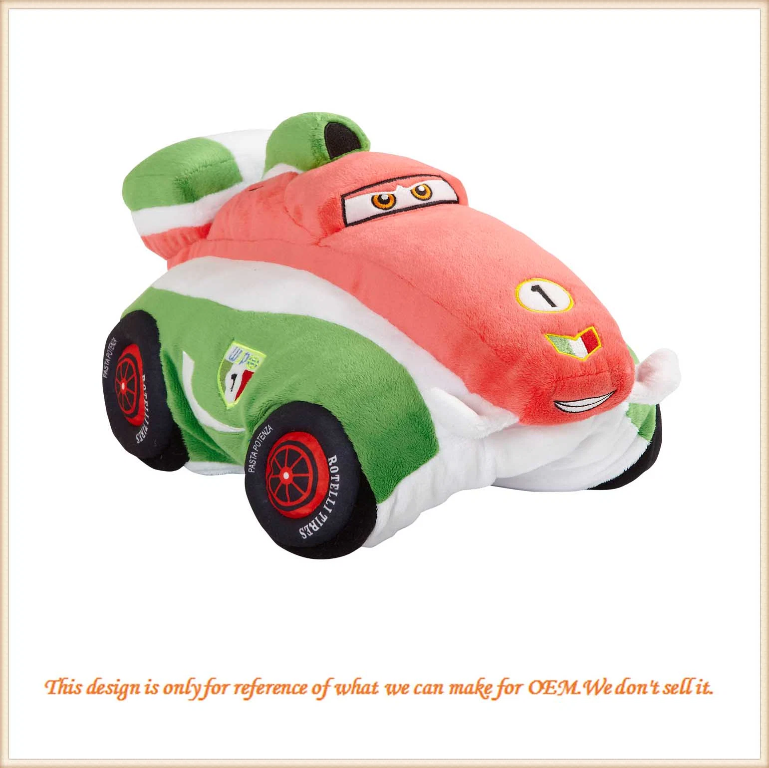 Brinquedos de carros de carros de veículos macios/brinquedos para crianças de peluche