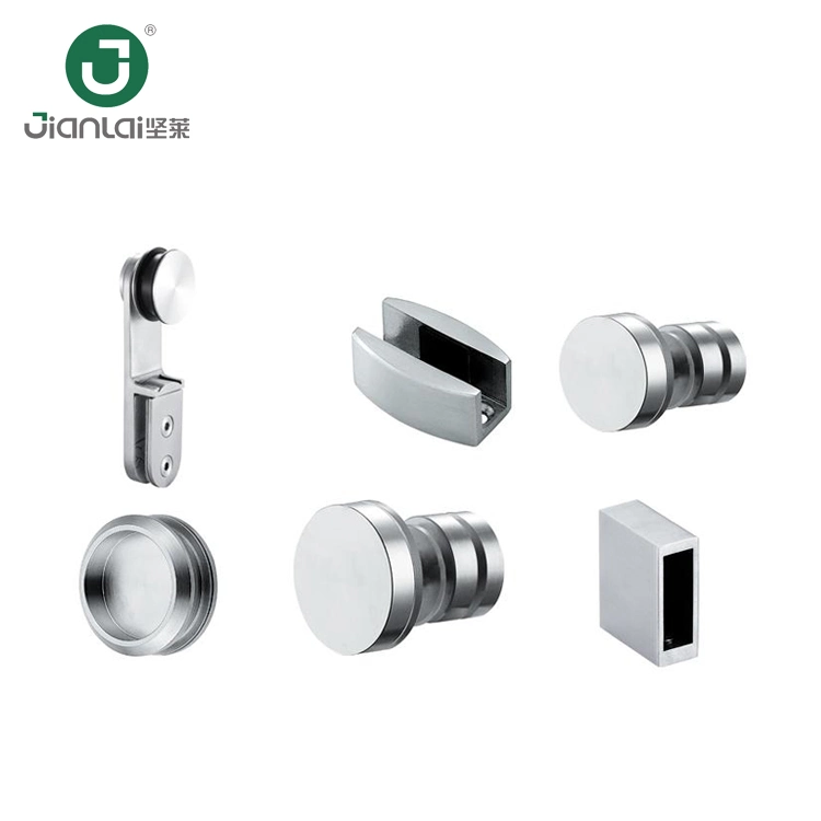 Bathroom Accessories SUS 304 Frameless Shower Door Hardware