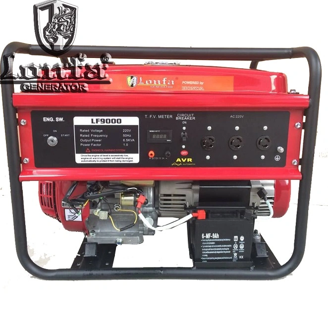 Gx390 13HP Gasoline Engine Self Started Petrol Gas Generator 6kVA 6kw 6000W