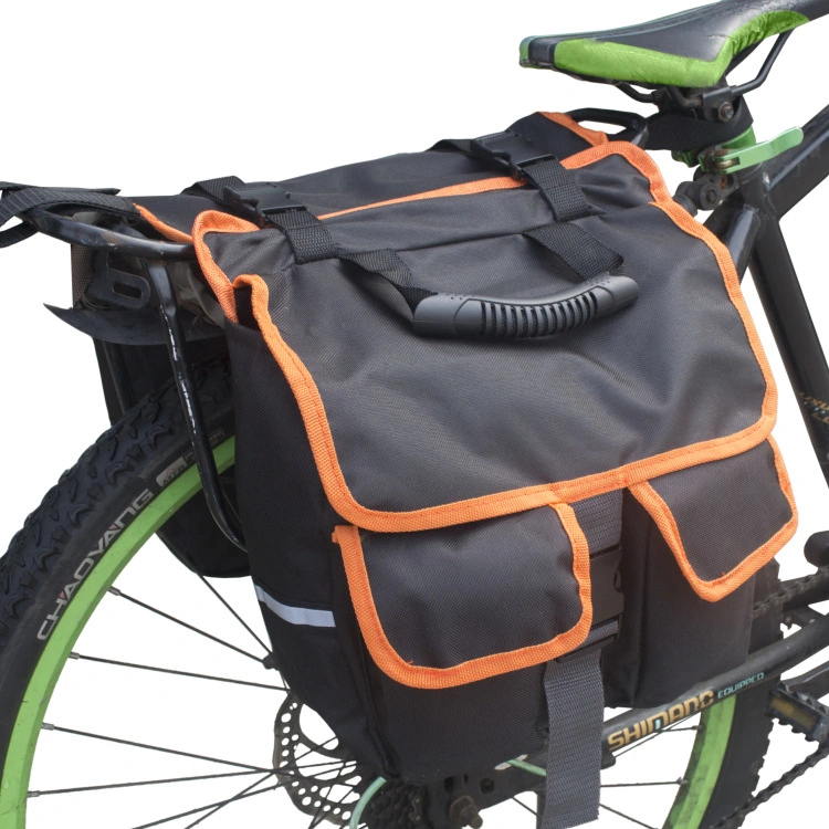 Motocicleta nueva bicicleta Bolsa mochila del asiento trasero desmontable, impermeable de viajes Bolsa de bicicleta Backseat Soporte bicicleta Panniers almacenamiento