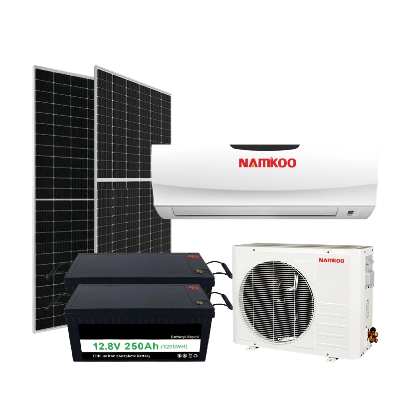 100% Aire Acondicionado Solar Sistema Split 48V DC Inverter/24 Horas 18000BTU 100% Aire Acondicionado Solar/ Aire Acondicionado Split de Pared