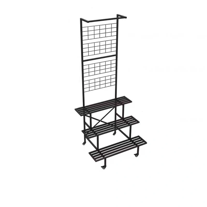 Multi-Layer Wrought Iron Shelves Living Room Simple Balcony Flower Stand