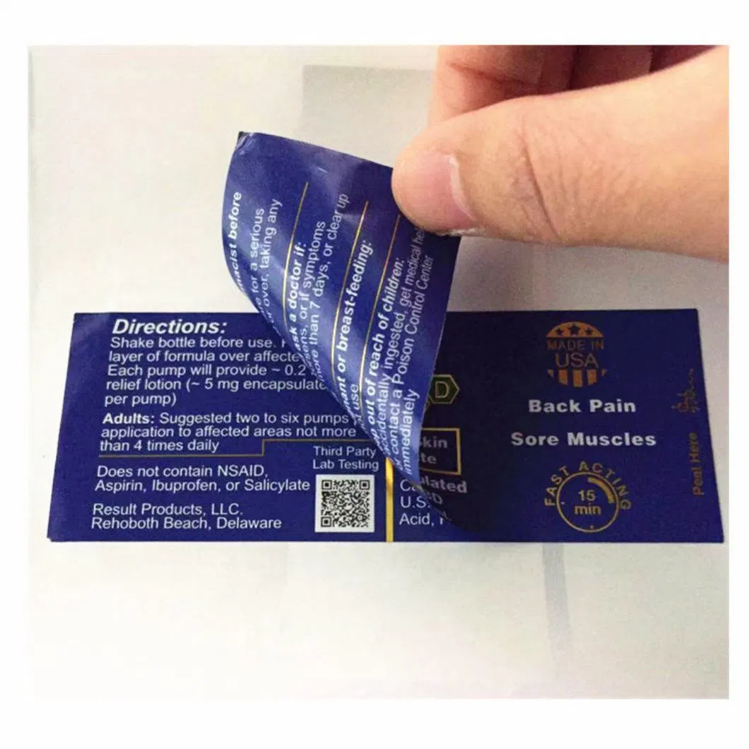 Hi-Tech Customized Printed Self Adhesive Strong White Multi Label Sticker