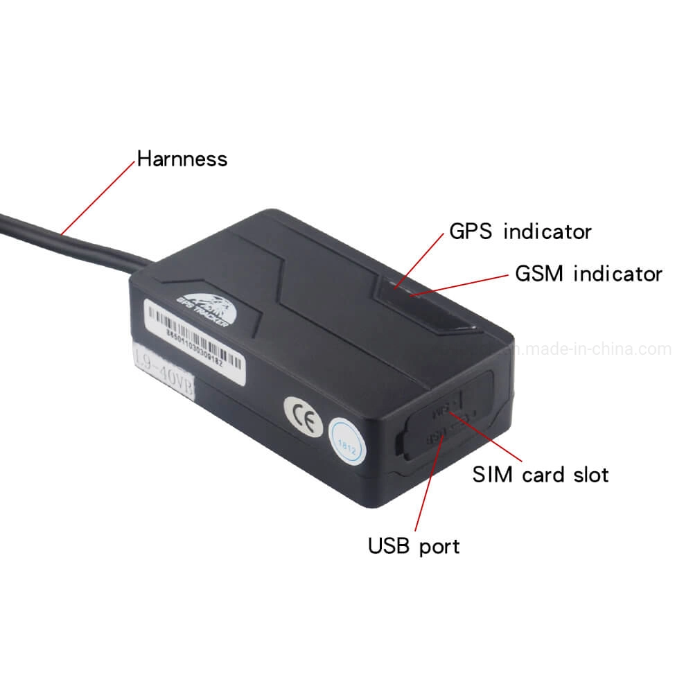 Instalación sencilla mejor Impermeable IP67 GSM precisa de la tarjeta SIM de Seguimiento de Vehículo Tracker GPS con mando a distancia T311