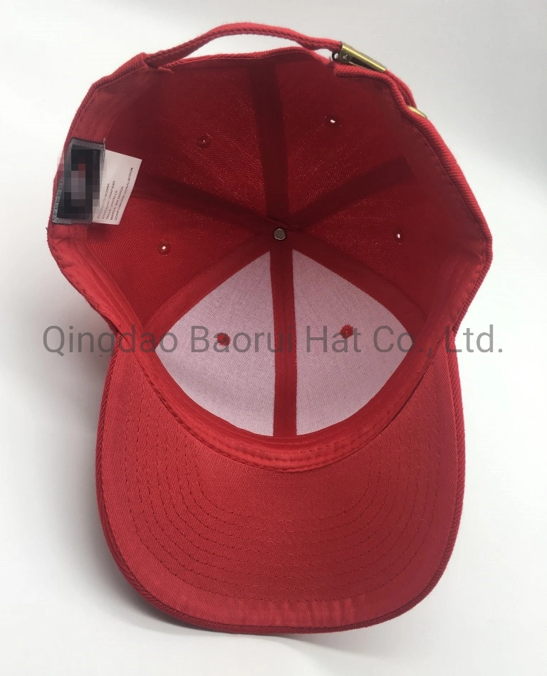 Acrílico rojo en blanco del deporte de moda Caps gorras de béisbol