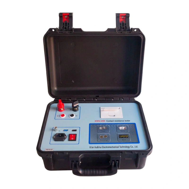 Digital Contact Resistance Meter Test Kit Circuit Breaker Loop Resistance Tester 100A 200A