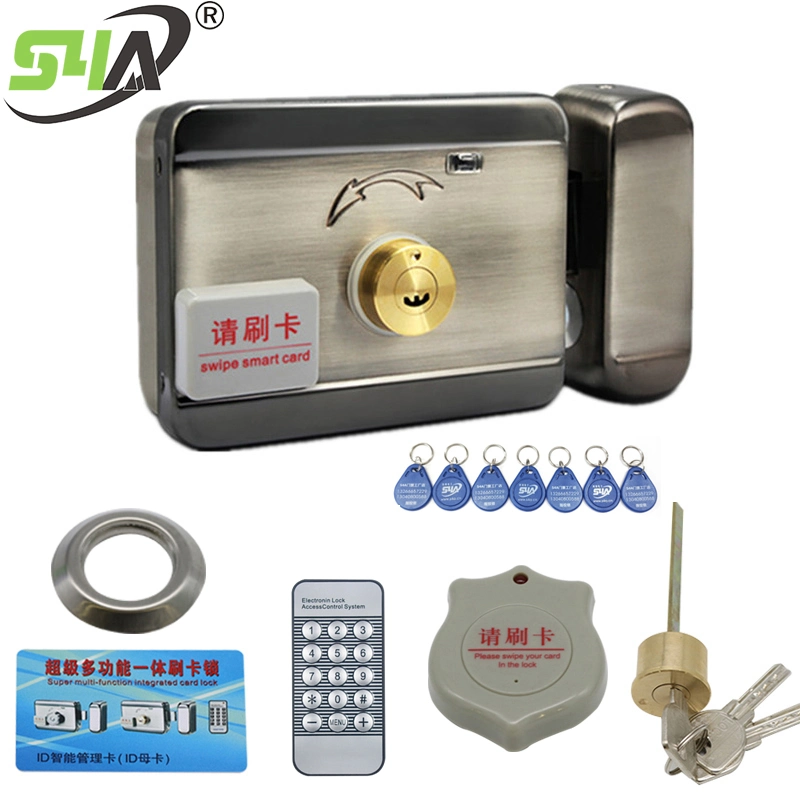 Double Cylinder Electric Integrated Lock Support ID Cards