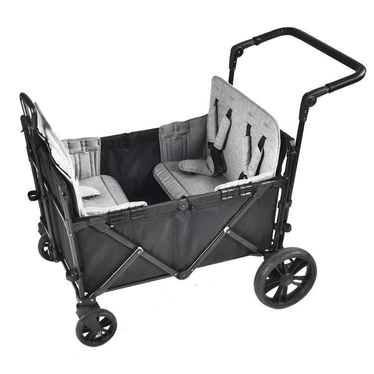 2024 Nouveau Design Mode 4 Places Bébé Wagon Poussette Pliante Multifonctionnelle