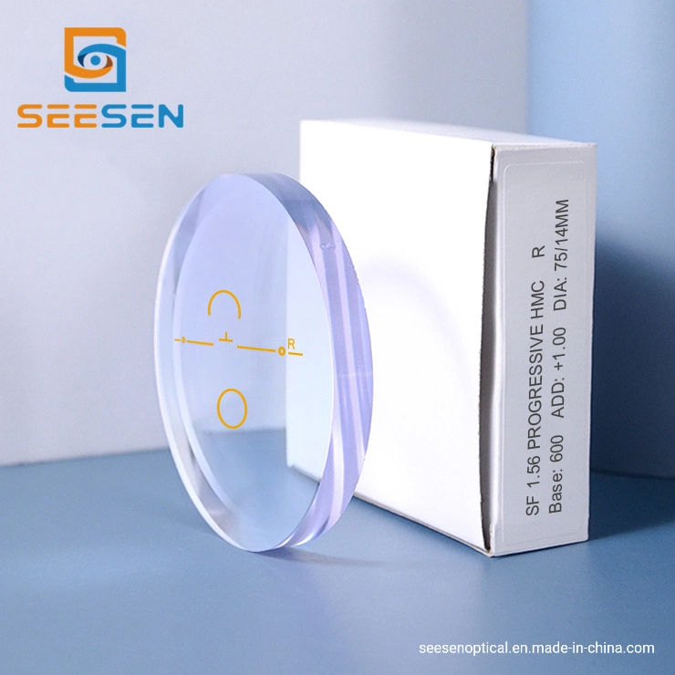 Semi-Finished 1.56 Progressive Hmc Coating Lens Multifocal Optical Lenses