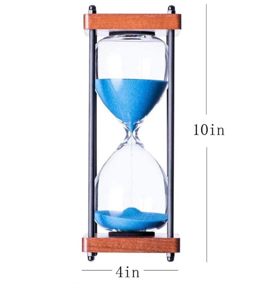 30 minutos Decorative de madera Sandglass Grande Reloj de arena