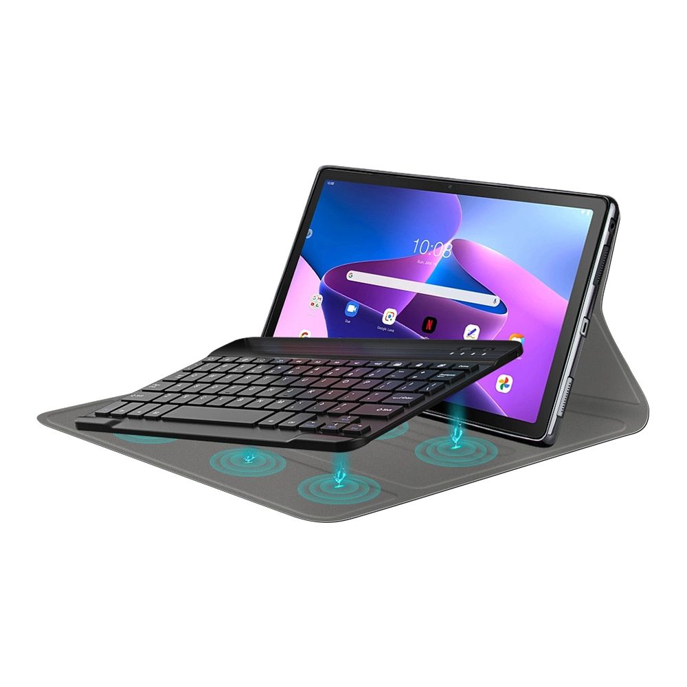 Magnet Wireless Keyboard Case for Lenovo Tab M10 Plus 3rd Gen 10.6 Tablet Stand Case