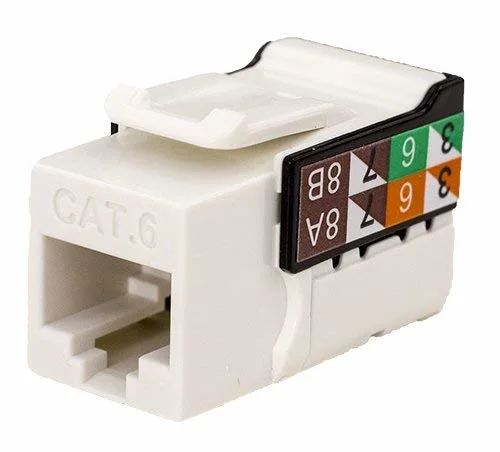 Cat5e UTP Keystone Jack 90 Degree Cat 5e/6/6A UTP Keystone Jack 180 Degree Mini Body White/Black/Blue/ Red/ Yellow/ Orange