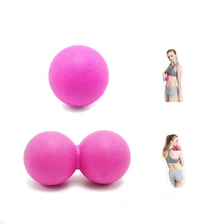 Hot-Selling doble bola Masaje de Espalda Masaje de rodillos de masaje Fitness Ball