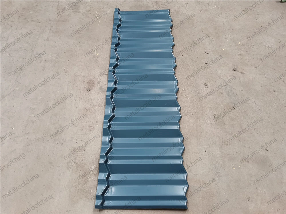 Blue Roof Tiles Superior Self-Cleaning Performance Corrugated PVC Roofing