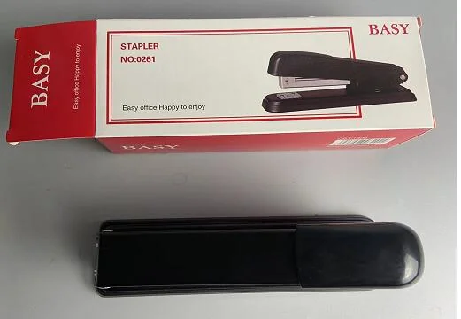 16cm Black Office Stapler for 24/6, 26/6 Staples with Custom Color Box