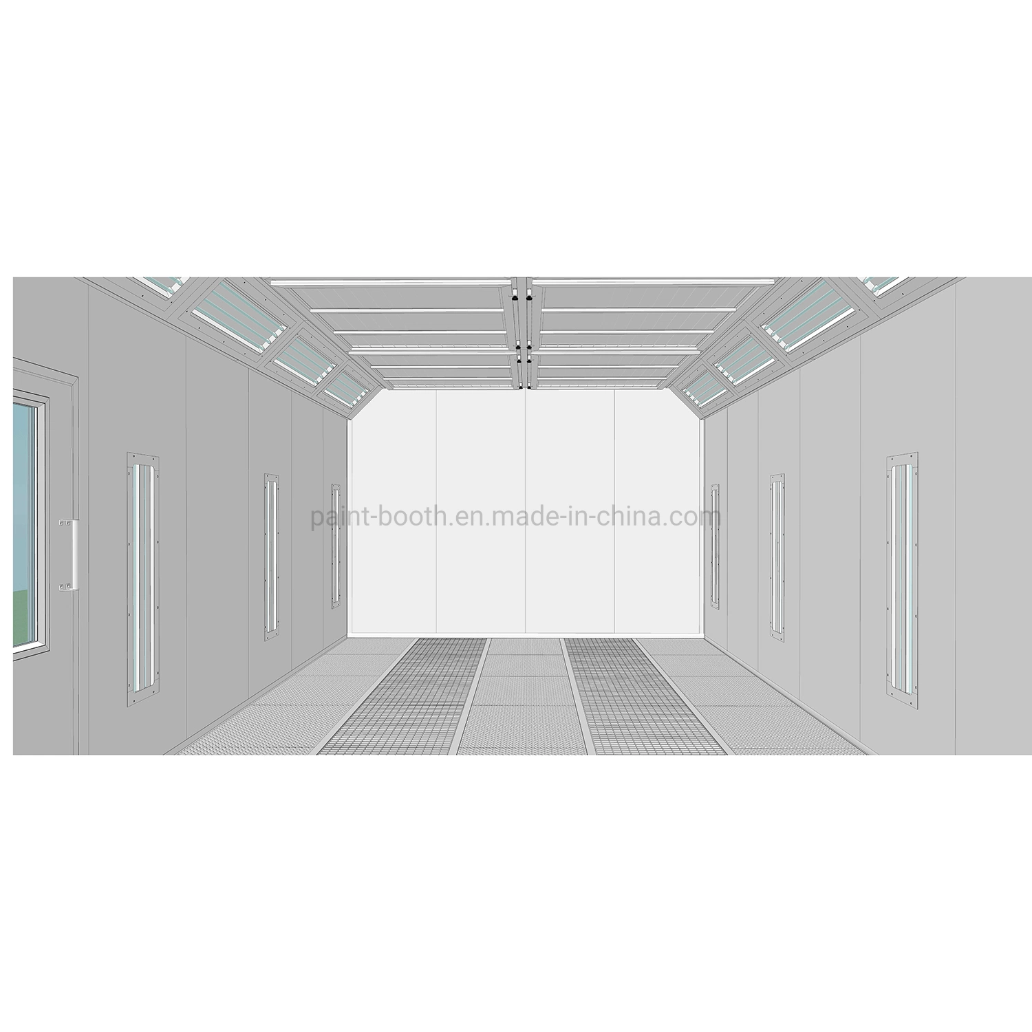 Dry Function Paint and Bake Booth with Downdraft Airflow