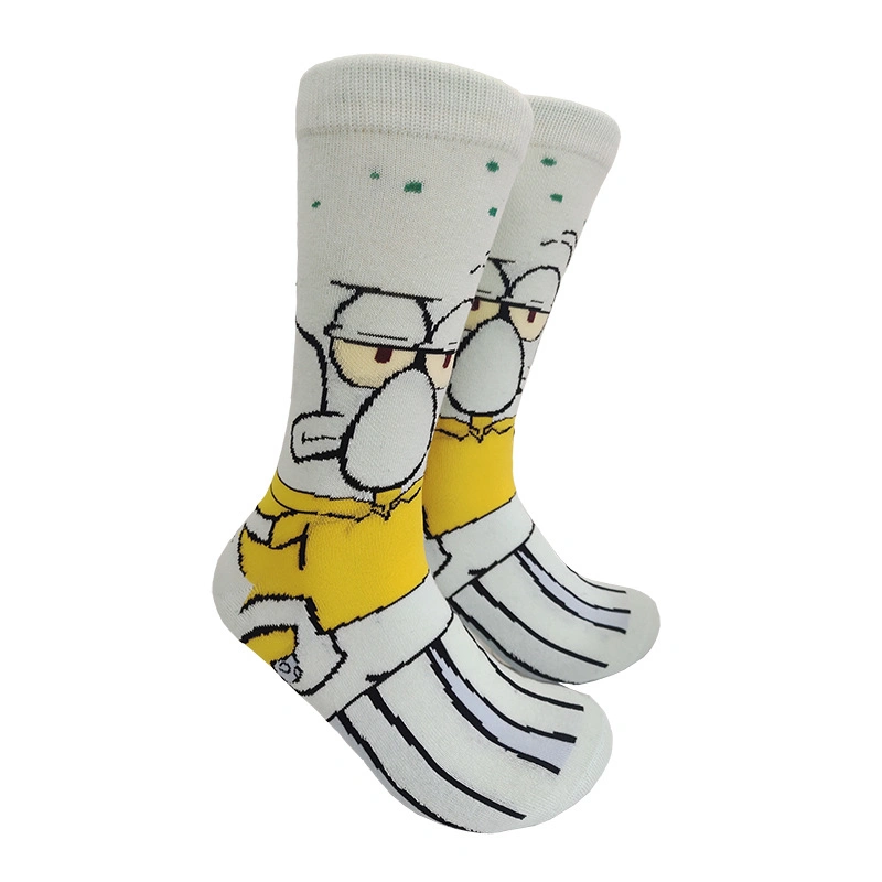 Cartoon MID-Calf Tide Men and Women's Personalized Trendy Cotton Socks