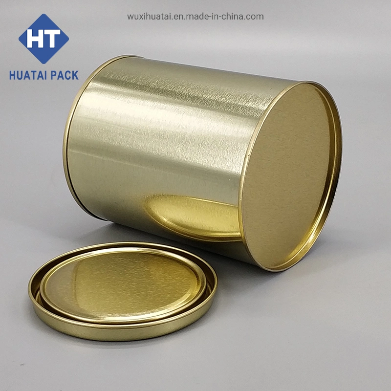 105*130mm Metal Paint Tin Can Size, 1L Round Tinplate Can