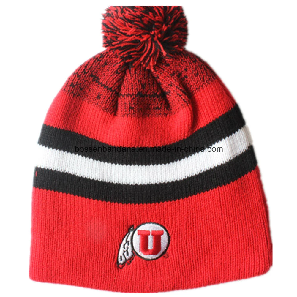 Original Factory Produce Customized Logo Jacquard Knit Snappy Beanie