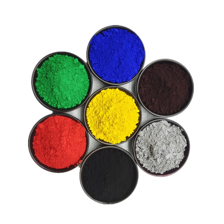 Red/Black/Yellow/Green/Blue/Brown/Purple Iron Oxide Pigment Customized
