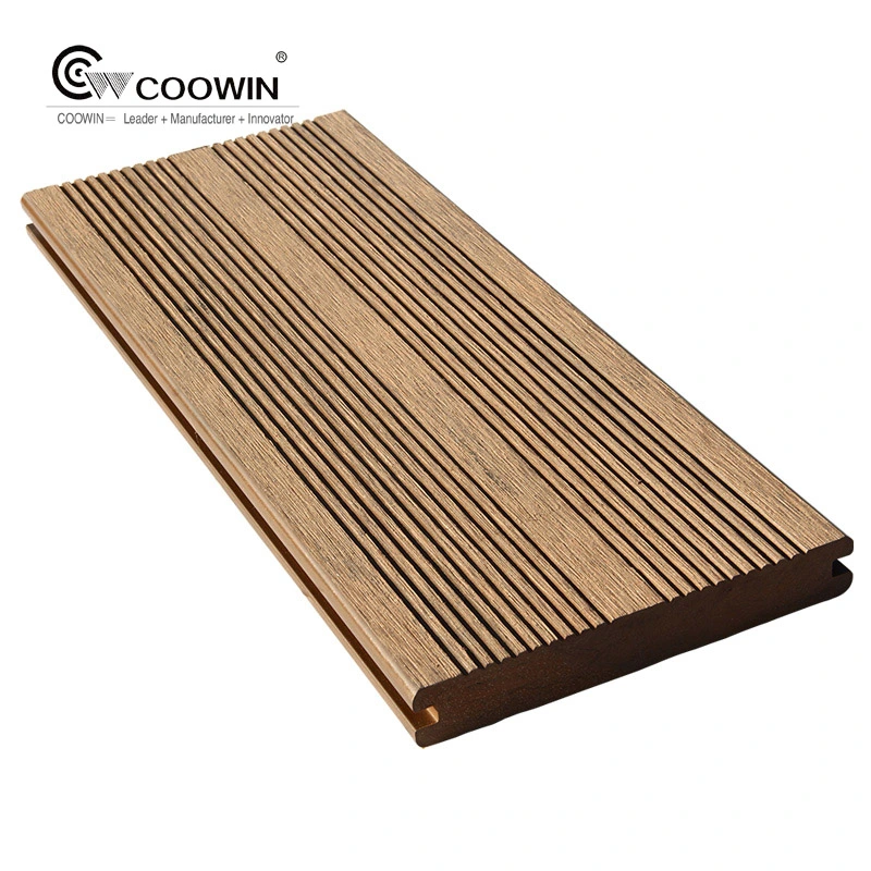 Engineered Outdoor 3D décoratifs Embossing WPC Decking composite en plastique laminés en bois