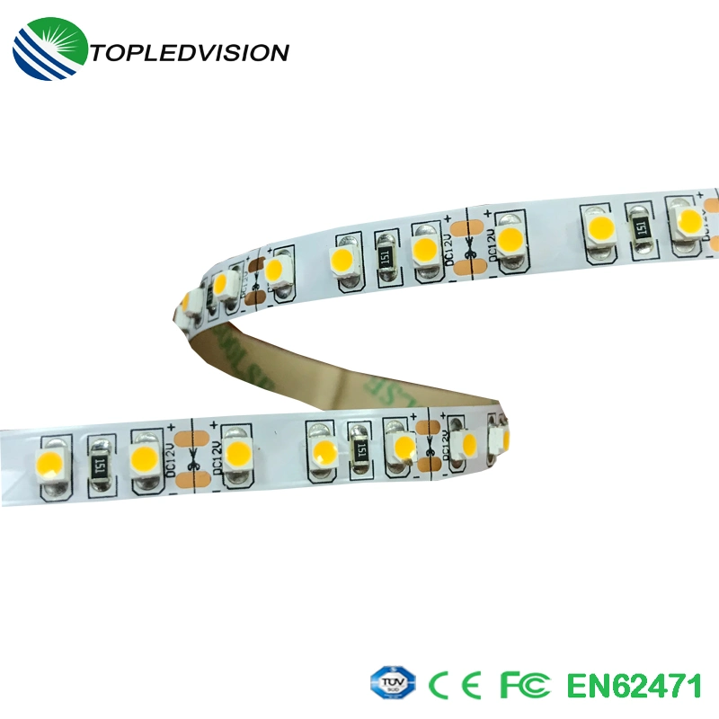 Fita LED de cor única LED SMD 3528 com TUV/CE