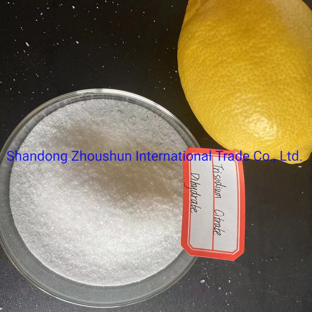 China Fabricação na fábrica Grau Alimentício Aditivo alimentar Tri citrato de sódio dihidratado --Tsc/ Citrato de Sódio 30-100 Mesh