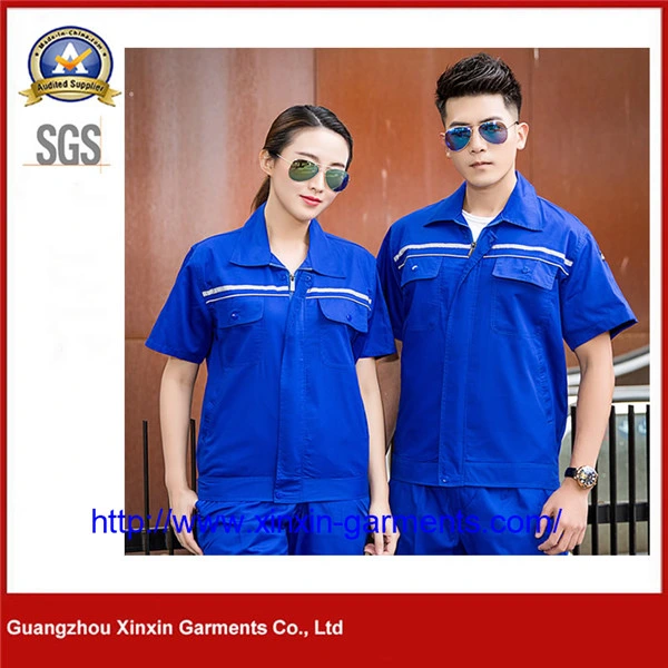 Short Sleeve Factory Safety Working Clothes Professional Work Uniform (W617)