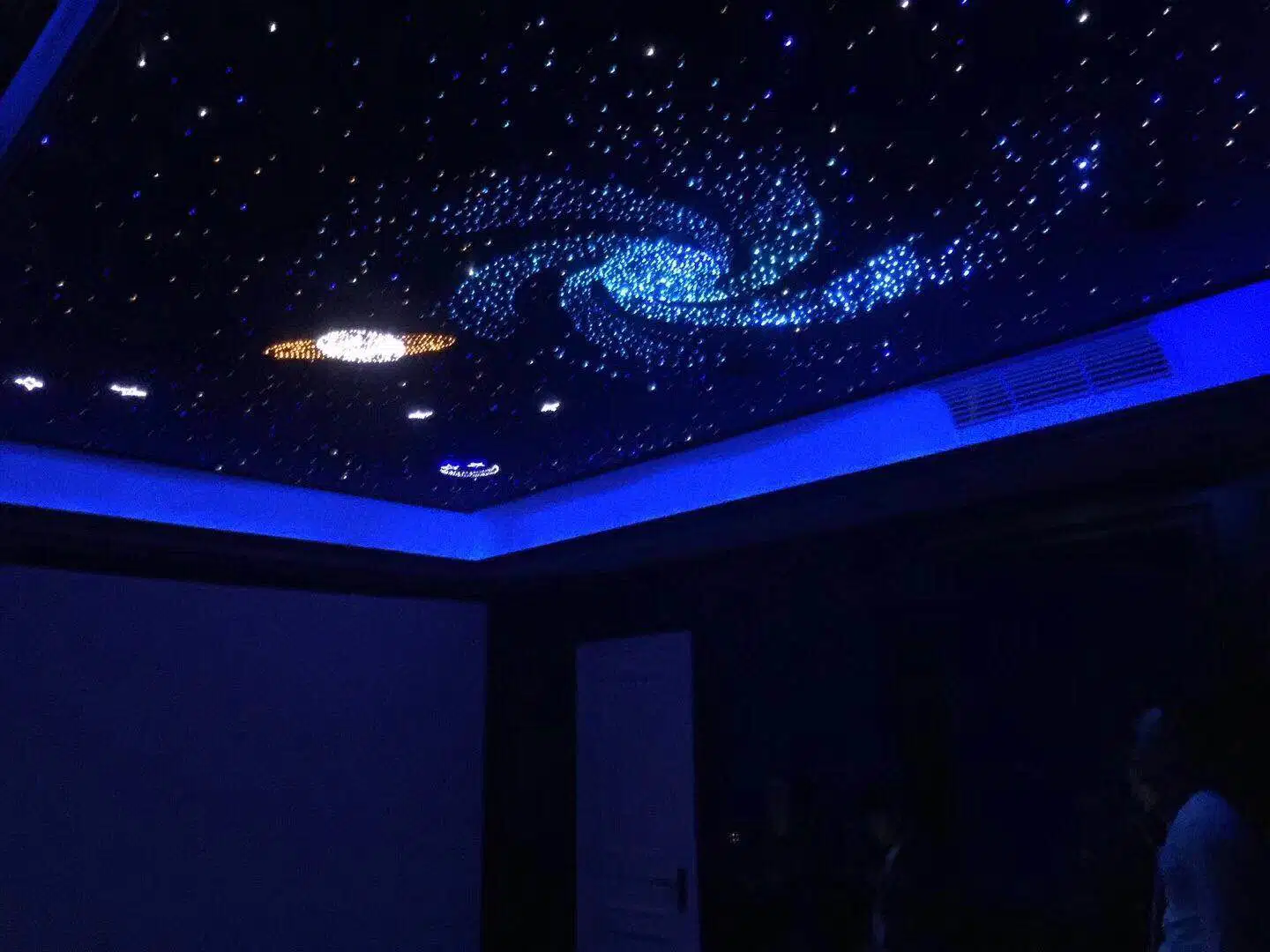 Star Ceiling Panels Fiber Optic Star Ceiling RGB Light with 7 Colors