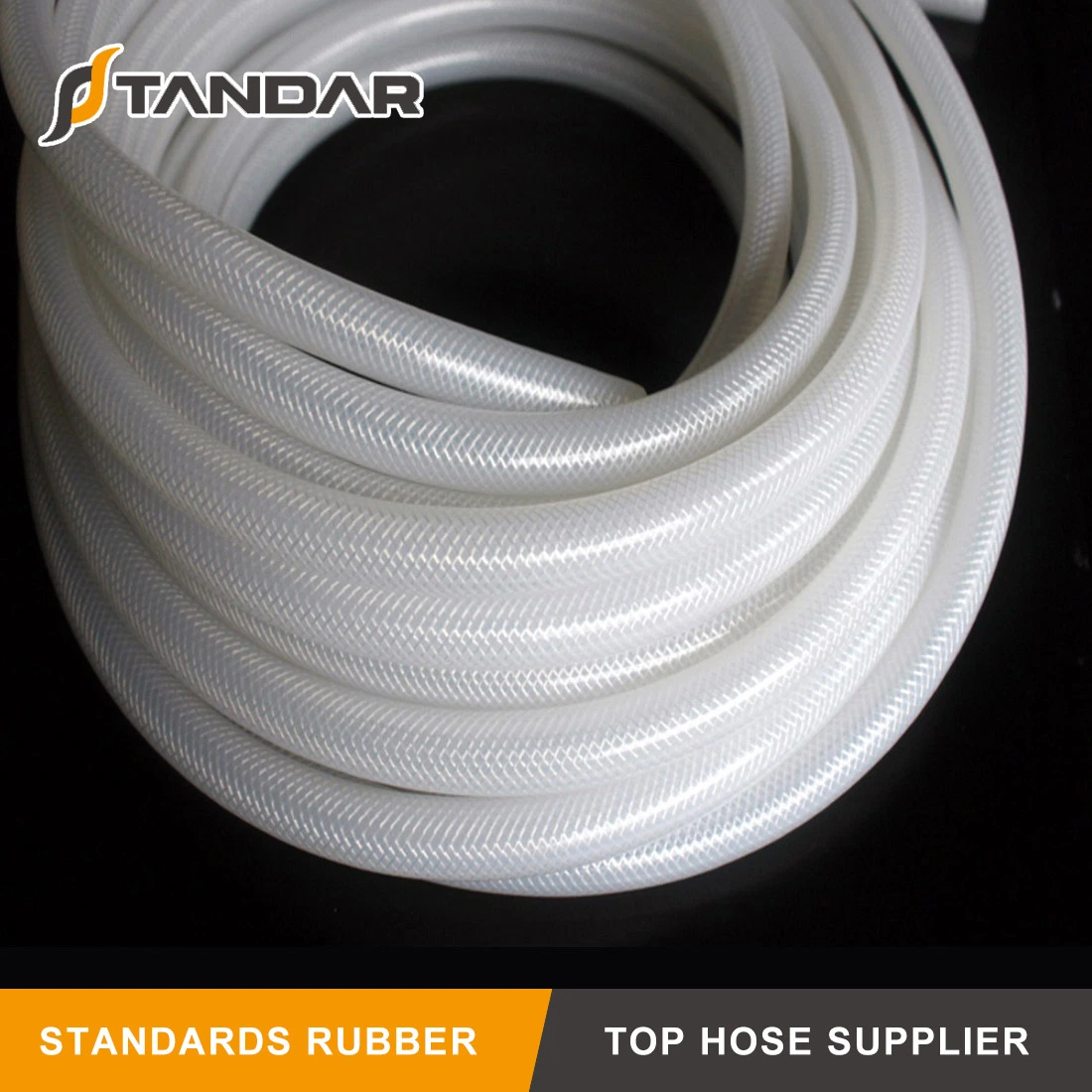 FDA High Pressure Silicone Rubber Fabric Braided Hose Used on Car