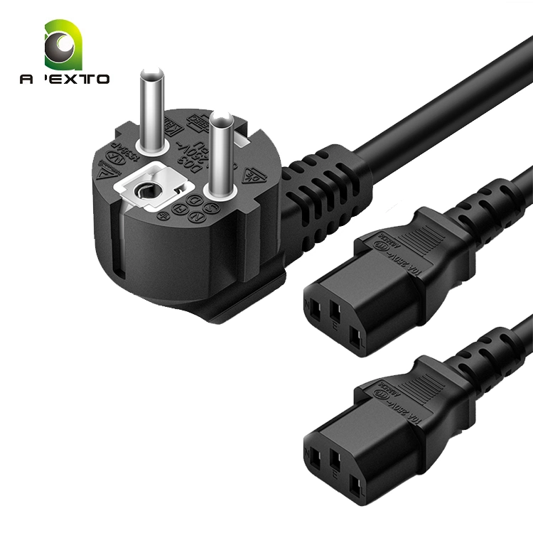 USA EU Tested Power Cord British Standard AC Power Plug 3 Pin Power Cord for Computer Server