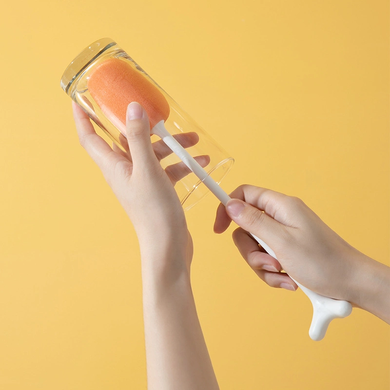 29cm Brosse à biberon pratique avec poignée longue pouvant tenir la tasse contre la couleur