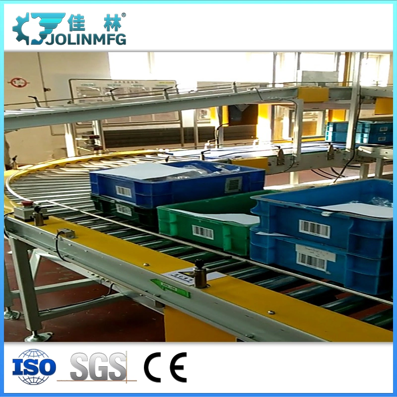 Fully Automatic Logistics Scanning Basket Carton Roller Conveyor Sorting Line