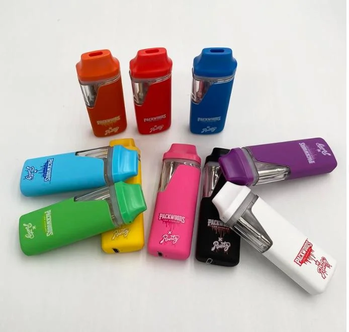 Runtz X Packwoods Einweg-Vape Pens 380mAh E-Zigaretten Wiederaufladbare Batterie Leere Vape Pen 1ml Verdampfer mit Verpackung