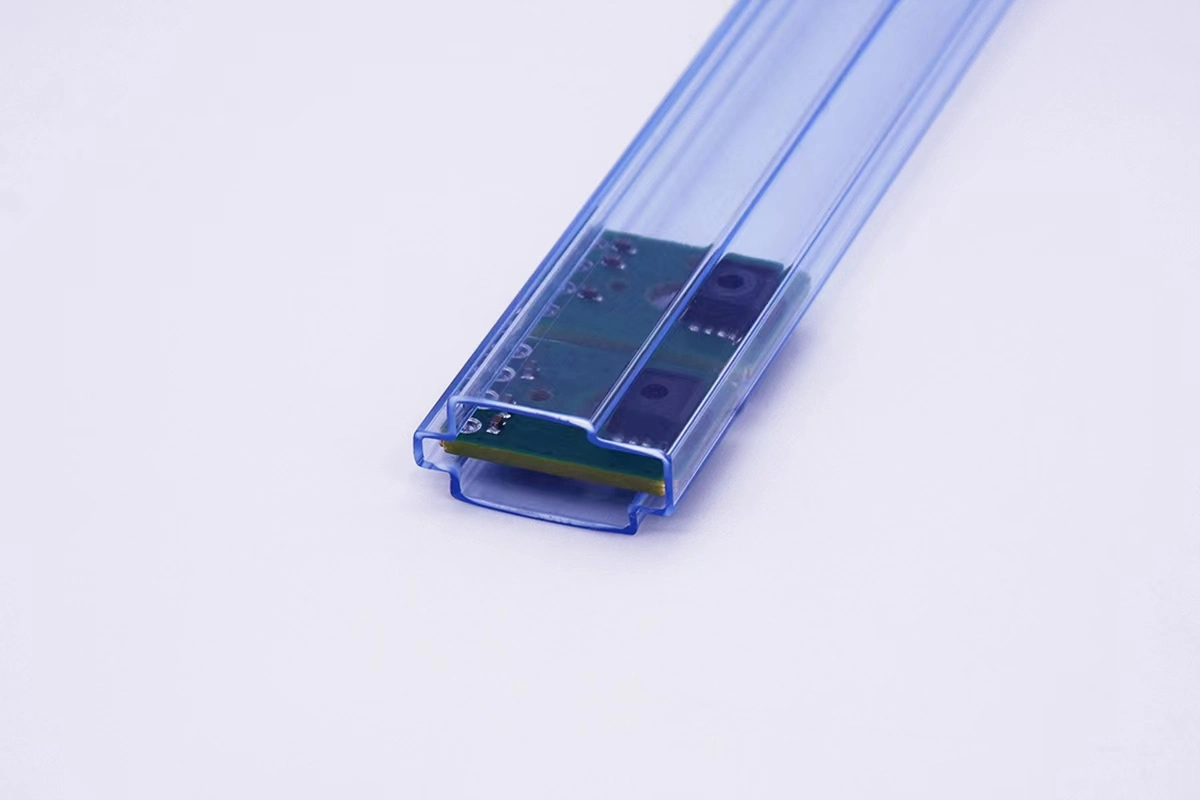 PVC Packaging Tube Rectangular Light Weight Plastic IC Tube