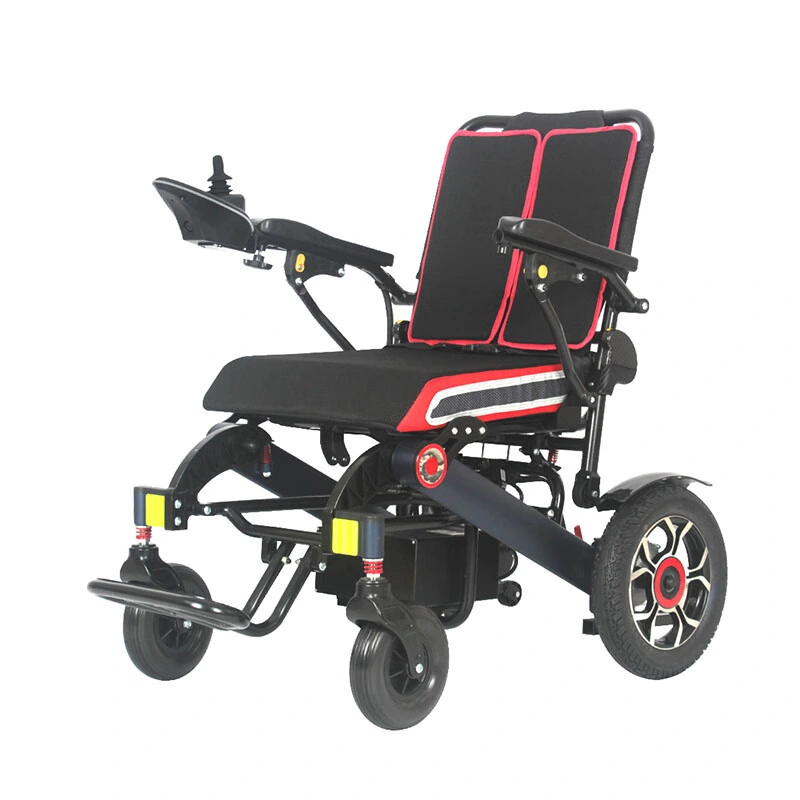 Ksm-605 Plus Electric Reclining Automatic Fold Wheel Chair for Disabled Folding Wheelchair Rehabilitation Therapy Supplies