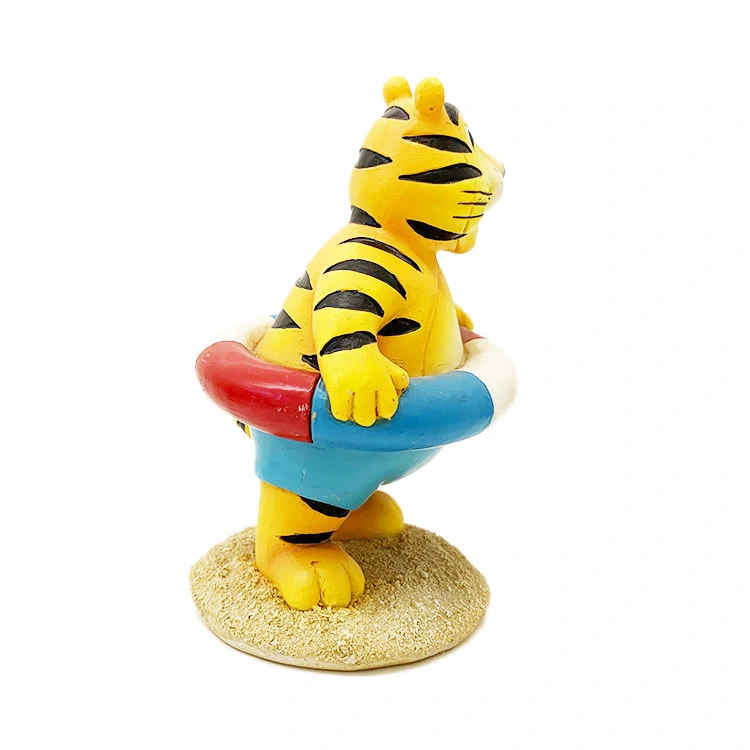 Resin Suppliers Minions Ornament Small Cute Tiger Animal Figurines Cartoon Statue for Kids Desktop