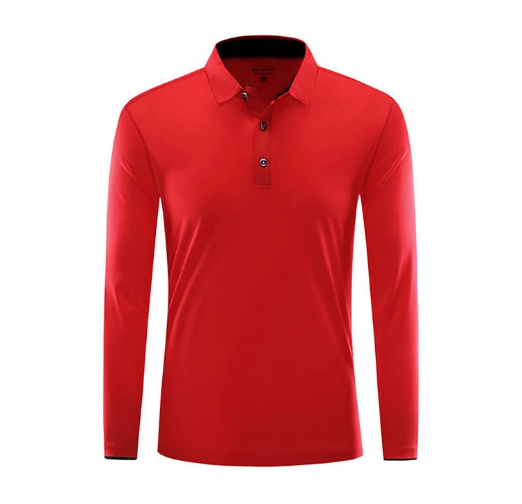 2022 Cheap Polyester Long Sleeve Work Clothes Custom Advertising Polo T Shirt in Various Colors, Sizes, Materials and Designs