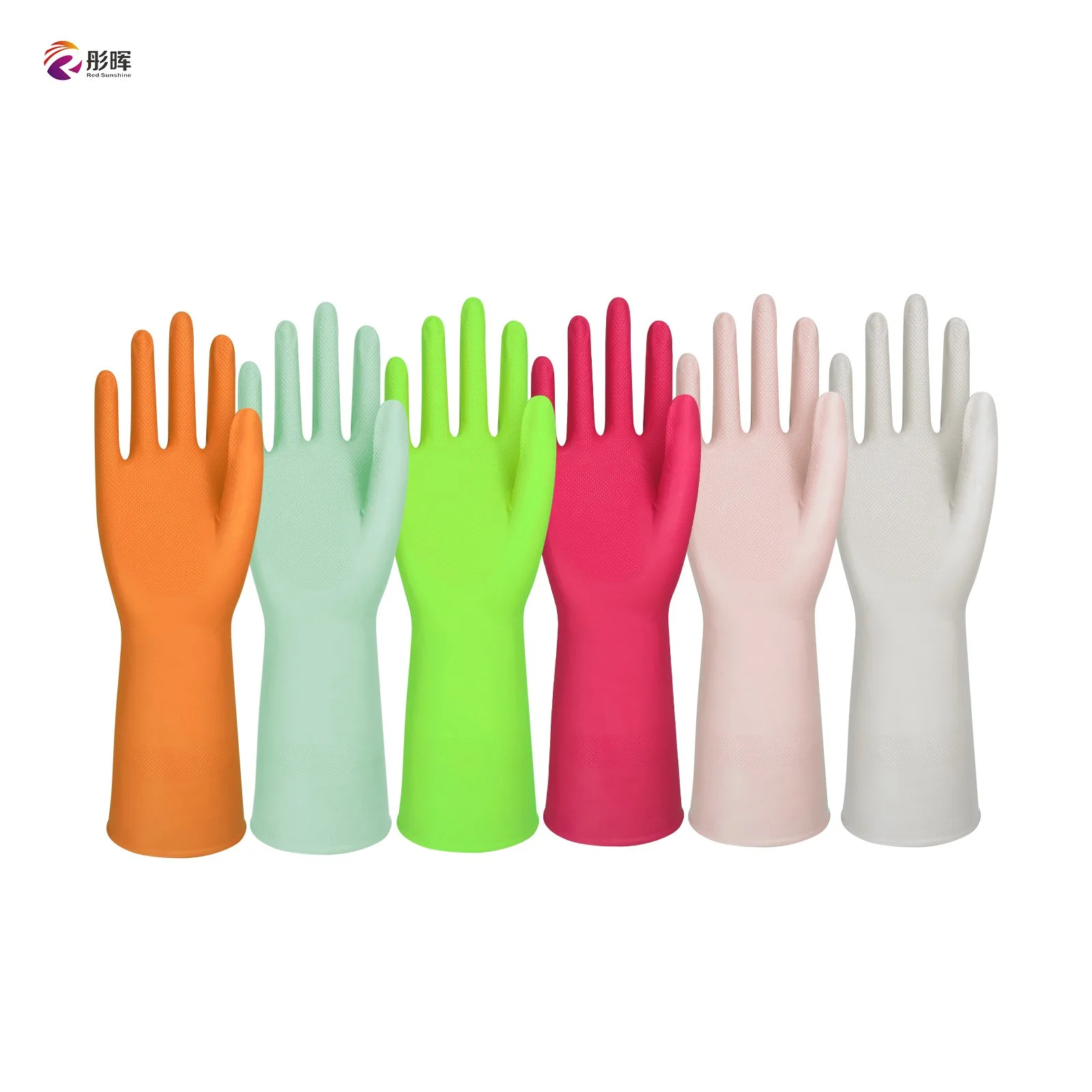 Household Safety Work Hand Long Nitrile for Home Cleaning Gloves