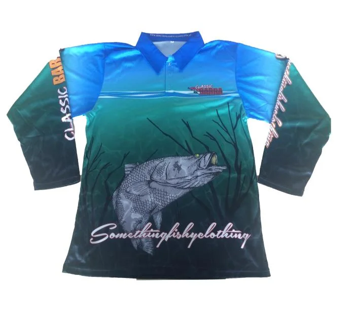 Goldleaf Wholesale/Supplier Custom Logo Upf 50+ Protection Outdoor Performance 100% Polyester Fishing Shirt