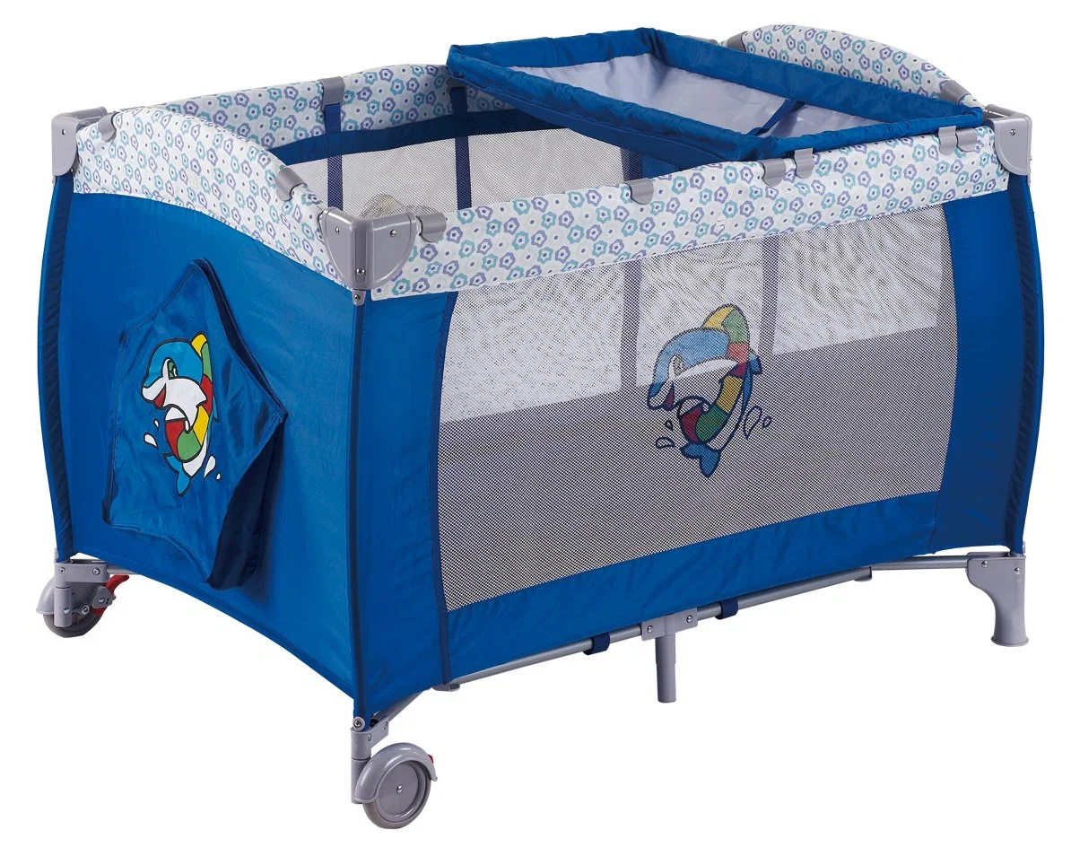 Baby Travel Crib with Second Layer and Changing Table