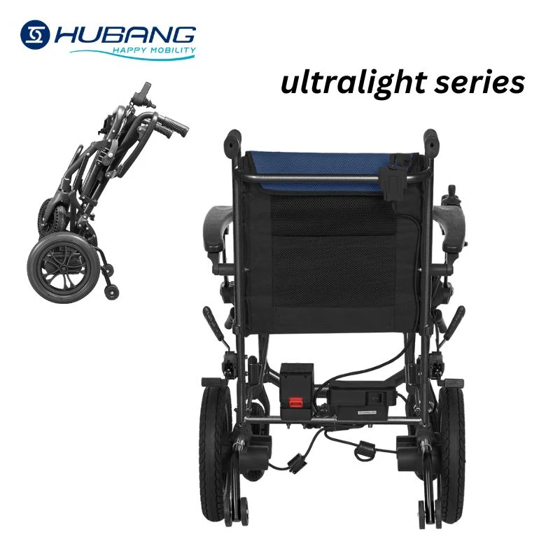 Lightweight Foldable Smart Remote Control Power Removable Motor Electric Wheelchair with Anti-Tipper