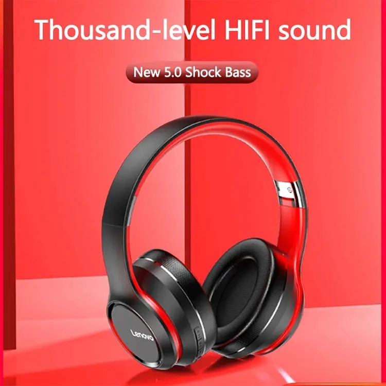 Original Lenovo HD200 Headset Wireless Bluetooth Computer Game Headphones Bt5.0 Long Standby Life with Noise Cancelling