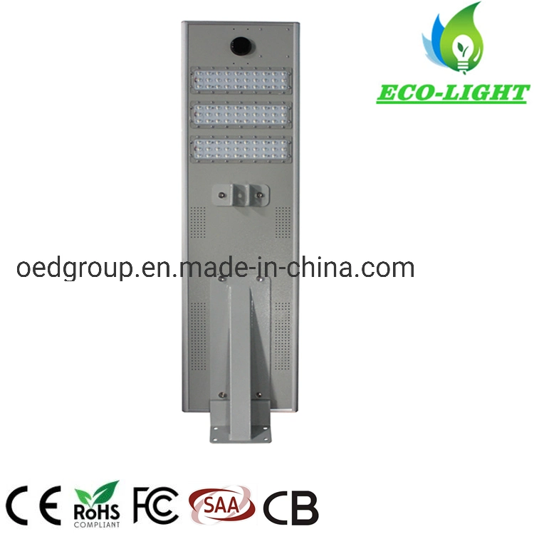 LED 50W Road Lawn Integrated Solar Street Light with 50, 000 Hours Lifetime